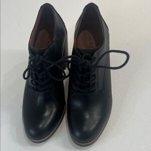 Lucky Brand Black Lace Up Boots for Women